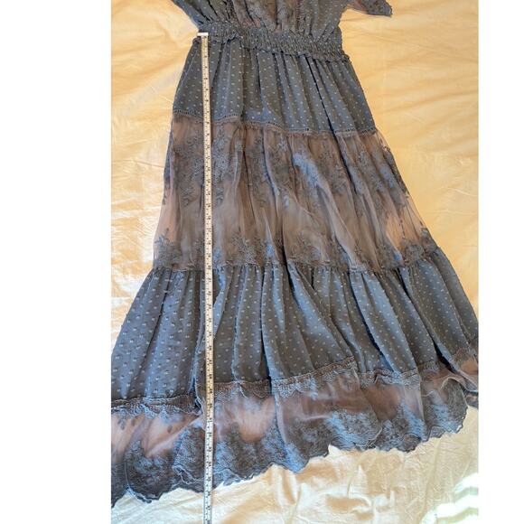 Sheilay Blue Lace Dress - Picture 5 of 7